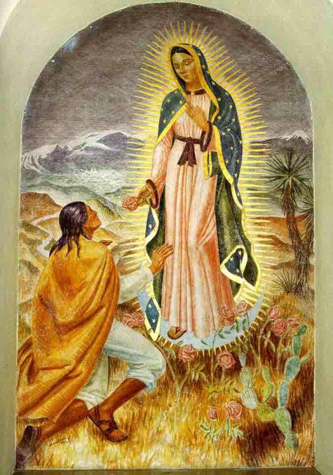 The Virgin of Guadalupe Appearing to Juan Diego on Tepeyac Hill