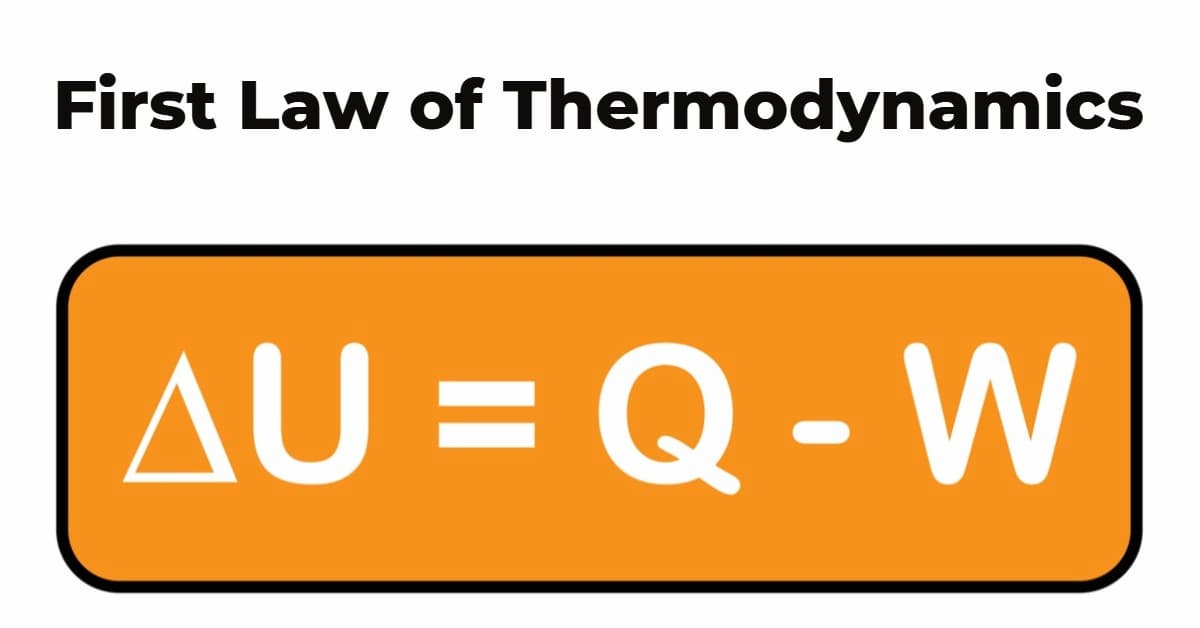 The first law of thermodynamics
