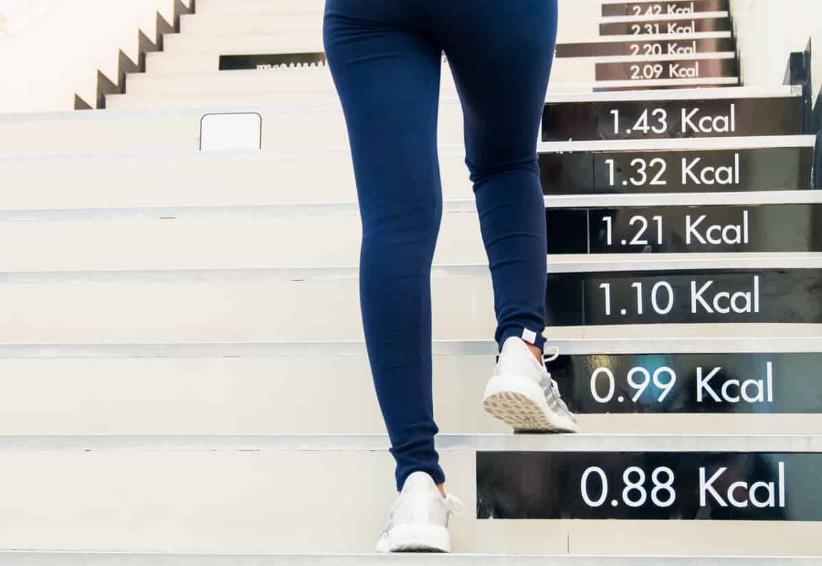 Calories Calories are burnt each step run/walked up steps
